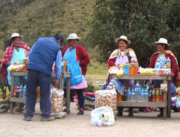 inca trail peruvian vendors