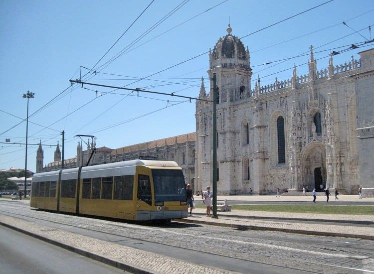 Modern tram Lisbon