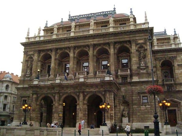 Hungarian opera house exterior