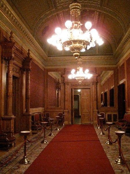 hungarian state opera house hallway