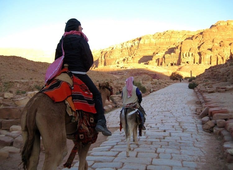 camel ride Petra