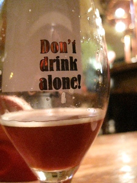 don't drink alone glass