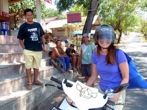 amed bali indonesia motorbike