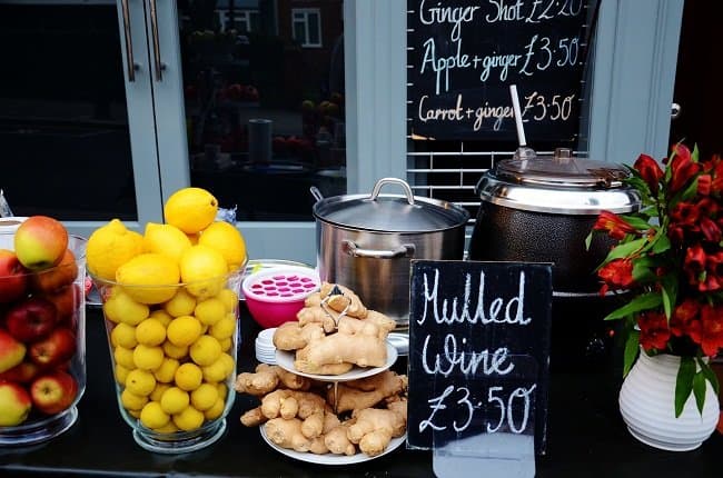 portobello road mulled wine table