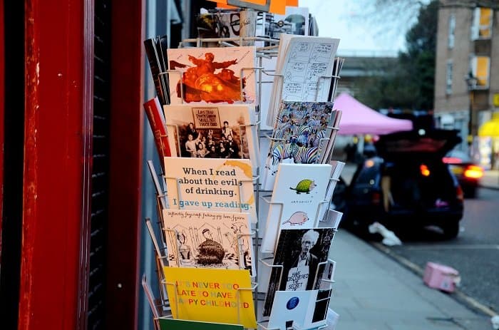 funny postcards portobello road