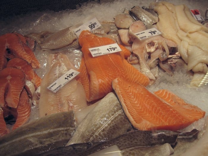fresh fish supermarket in Norway