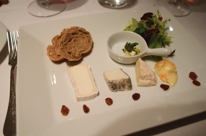 Cheese plate at Le Gourmet de Seze