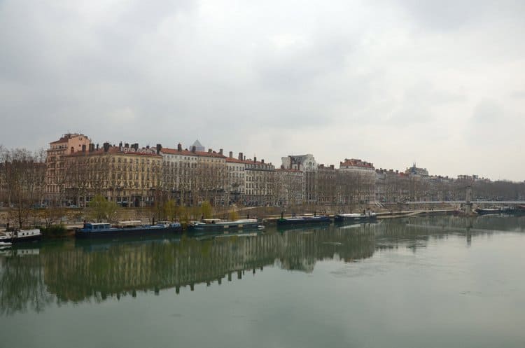 lyon france rhone river view