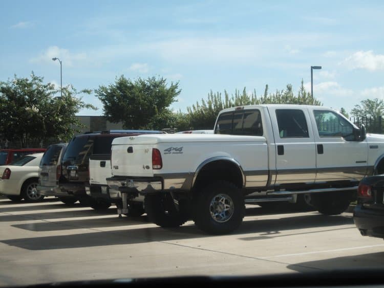 You Haven't Driven in Texas Until You've Driven a Pickup Truck,  sedan/pick-up truck 