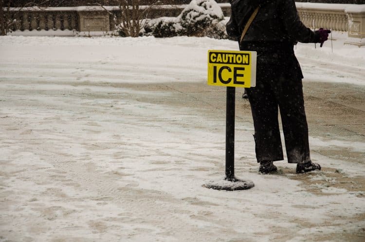 caution ice