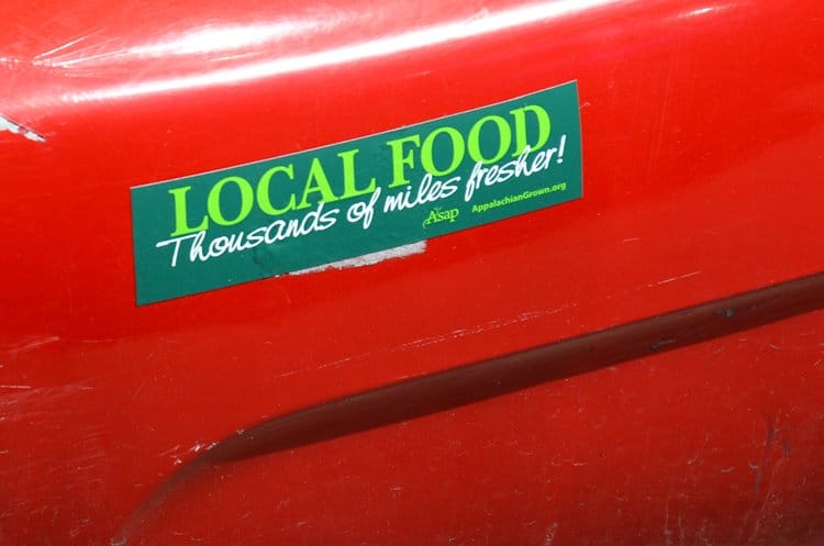 local food bumper sticker