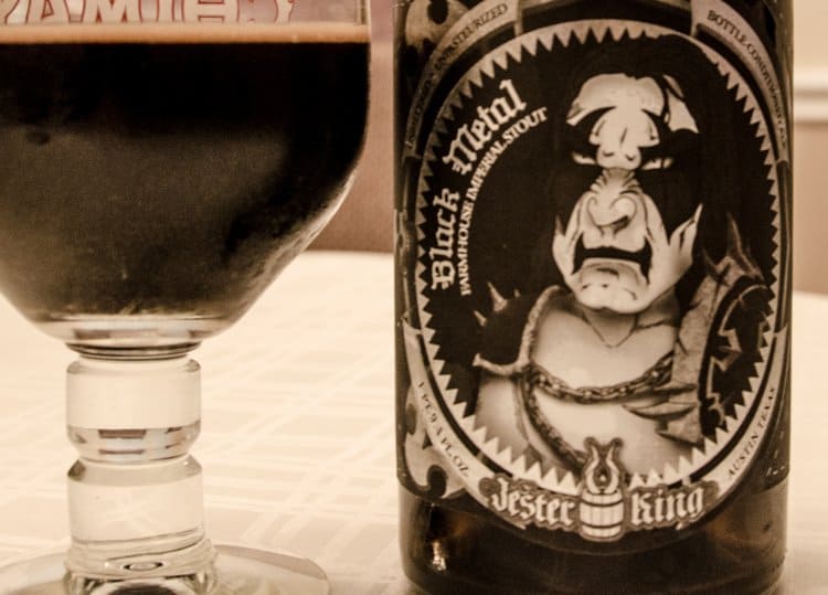 black metal beer