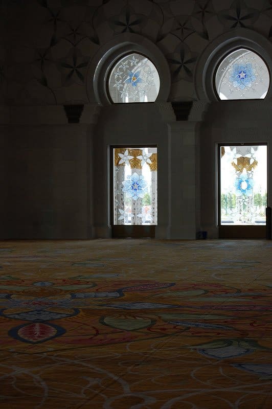 Sheikh Zayed Grand Mosque windows
