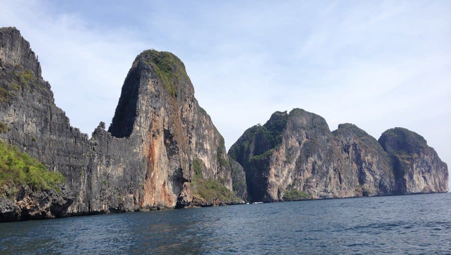 Cliffs Surrounding Maya Beach, Thailand