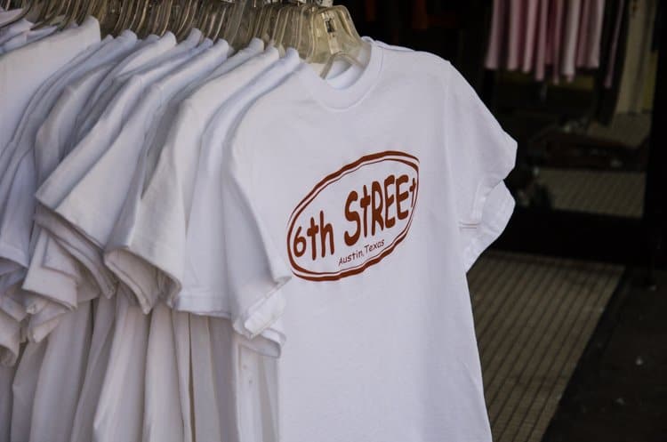 sixth street t-shirt austin